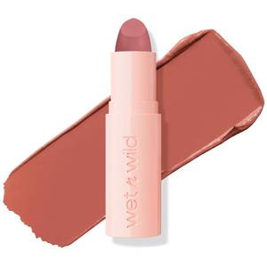 lot 2354 image: wet n wild Mega Last Rich Satin Lip Color, Rich Creamy Color with Satin Finish, Infused with Vitamin E & Moisturizing Argan Oil, Lightweight, Silky-Smooth, Vegan & Cruelty-Free - Hush Lil Beige