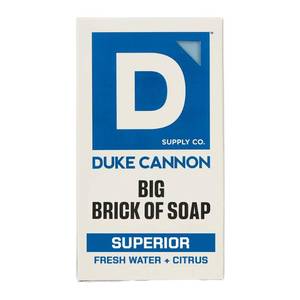 lot 2374 image: Duke Cannon Supply Co. Extra Large Bar Soap Bundle - Mens Bar Soap with Masculine Scents - Frsh Water  Citrus - All Skin Types - Big Brick of Soap - Superior,10 oz