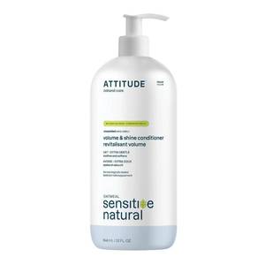 lot 2377 image: ATTITUDE Hair Conditioner for Sensitive Skin, Extra Gentle and Volumizing, Hypoallergenic Plant- and Mineral Ingredients Enriched with Oatmeal, Vegan and Cruelty-free, Unscented, 32 Fl Oz (60511) (B097MM895Y)