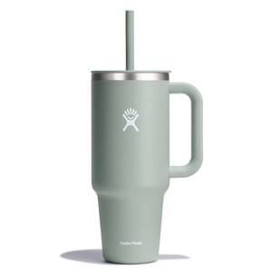 lot 2384 image: Hydro Flask 40oz All Around Travel Straw Tumbler - Agave Double-Wall, BPA-Free, Vacuum-Insulated