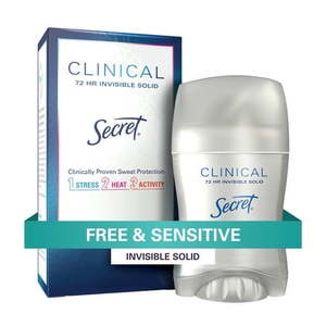 lot 2431 image: Secret Clinical Strength Invisible Sensitive Hypoallergenic Unscented  STICK