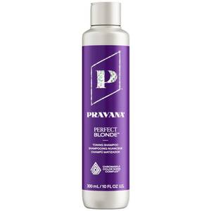 lot 2433 image: Pravana The Perfect Blonde Purple Toning Shampoo  Neutralizes Brassy, Yellow Tones  For Color-Treated Hair  Chromasilk Enhances Shine & Protection  Vegan, Paraben & Sulfate Free  10 Fl Oz