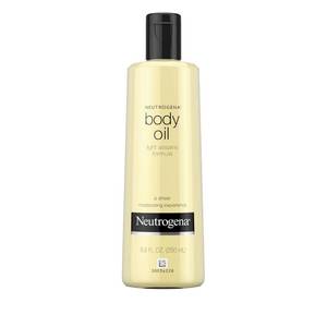 lot 2435 image: Neutrogena Body Oil Light Sesame Formula, 8.5 fl oz, Radiant Glow Moisturizer for Dry Skin, Bath & Shower Oil For Smooth and Hydrated Skin
