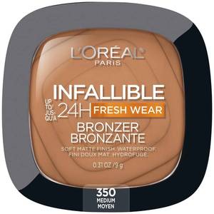 lot 2438 image: LOreal Paris Infallible Up to 24H Fresh Wear Soft Matte Longwear Bronzer. Waterproof, heatproof, Transfer, humidity and sweatproof, Medium, 0.31 oz