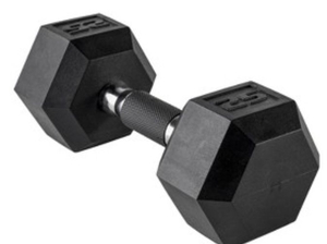 lot 2440 image: CAP Barbell 25lb Hex Dumbbell with Comfort Grip Handle