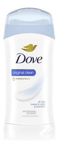 lot 2444 image: Dove Invisible Solid Antiperspirant Deodorant Stick 2 Count Original Clean, for Women, For All Day Underarm Sweat & Odor Protection 2.6 oz
