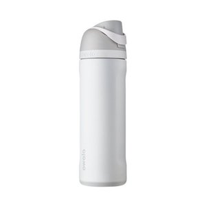 lot 2458 image: Owala FreeSip Water Bottle Stainless Steel  24 Oz.  Shy Marshmallow White or Gray