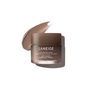 lot 2459 image: LANEIGE Lip Sleeping Mask, Hot Cocoa Nourishing Overnight Lip Treatment with Vitamin C, Shea &amp Murumuru Butter for Hydrating Dry, Flaky Lips - Retail $24