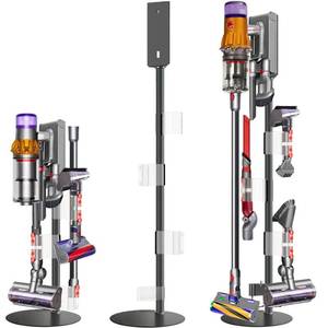 lot 2210 image: Lasvea Height-Adjustable Vacuum Stand Compatible with Dyson Gen5V15V12V11V10V9V8V7 �� Solid Metal Storage Bracket with 3 Hooks & 9-Part Organizer, Heavy-Duty Stable Holder