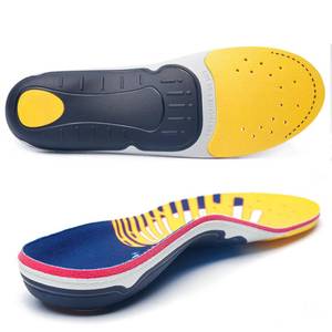 lot 2225 image: Plantar Fasciitis Relief Arch Support Inserts Flat Feet Orthotics para Orthopedic Insole Men Women Absorb Shock Supination Correction Standing All Day Boot Work Shoe Insoles Size(7-7 12)