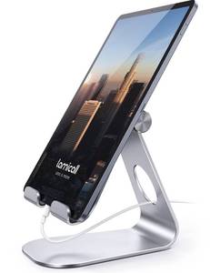 lot 3831 image: Lamicall Tablet Stand, Adjustable Tablet Holder - Desktop Stand Dock Holder for 4-13 Tablets, iPad Pro 11, 9.7, 10.5, 12.9 Air Mini, Kindle, Tab, iPhone, Switch, Mother Day Office Desk Accessories