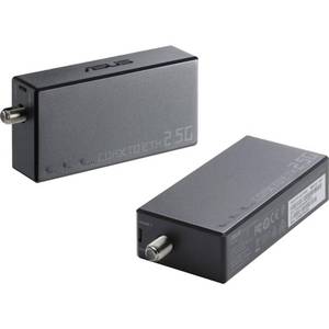 lot 3863 image: ASUS 2.5Gbps Ethernet Over Coax Adapter Starter Kit (MA-25 2 Pack), MoCA 2.5, High Speed Internet, Mesh backhaul, TV Streaming, MPS Security, Wall-mountable