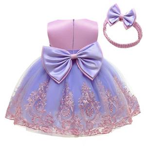 lot 4310 image: CMMCHAAH Little Girls Christmas Dresses Kids Toddler Formal Easter Ball Gown Birthday Pageant Dress (PurplePink,100)