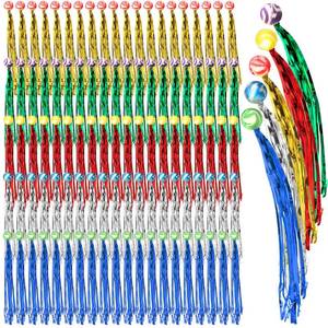 lot 4311 image: Leyndo 50 Pcs Colorful Streamer Balls Rubber Comet Ball Decorations for Party Favors, Goodie Bag Stuffers,Pi�ata Fillers, Assorted Colors