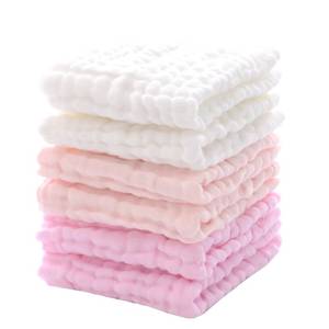 lot 4330 image: MUKIN Baby Washcloths and Burp Cloths, Soft Absorbent Towels for Newborns, 6 Pack, 12x12 Inches (Pink)