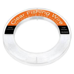 lot 4345 image: Clear Fishing Line Wire, Monofilament Fishing Line Wire, Nylon Clear Invisible String for Fishing and Hanging Balloons Garland Crafts Decorations WUINOID