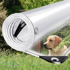 lot 4359 image: Clear Tarp 3x6ft Clear Tarps Heavy Duty Water Resistant,14Mil Thickened Transparent Tear Resistant PVC Vinyl Tarpaulin Enclosurewith Grommets and Reinforced Edges for Patio,Porch and Outdoor