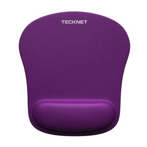 lot 4365 image: TECKNET Mouse Pad with Wrist Support, Ergonomic Gaming Mouse Pad Pain Relief, Portable Comfortable Mousepad for Computer, Laptop, Office, Home and Travel, Non-Slip Base, Waterproof Surface, Purple
