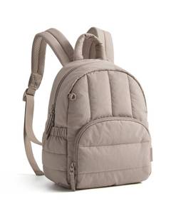 lot 4371 image: BAGSMART Mini Backpack for Women, Lightweight Puffer Small Backpack Purse, Quilted Casual Travel Daypack, Cute Water-Resistant Bookbag for Daily, Brown