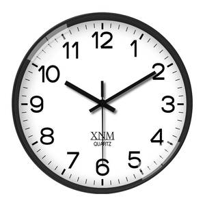 lot 5854 image: XNM Small Wall Clock Modern Wall Clocks Battery Operated 10 Inch Silent Non Ticking Classic Analog Wall Clocks for Living Room Kitchen Bedroom Decor