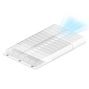 lot 6029 image: Air Vent Extender for Under Furniture, Vent Redirector, Vent Deflector for Floor Register 10 and 12 Wide, Extends from 17-33 Long (1PCS)