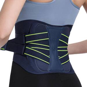lot 6049 image: Back Brace for Lower Back Pain Relief, Adjustable Lumbar Support Belt with Steel Plates, Dual Compression, Breathable 3D Knit Fabric, Slim Waist Design for Work, Gym, Sciatica, Herniated Disc 2XL