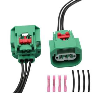 lot 6054 image: Headlight Connector Wiring Harness Replacement 68064997AA Compatible with Chrysler Jeep Headlight Daytime Running Lamp Parking Light H13��2Pcs��