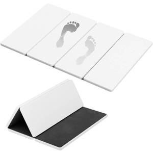 lot 6097 image: Summer&Kiss Foldable Stone Bath Mats for Bathroom, Non-Slip Diatomaceous Earth Mat, Super Absorbent & Quick Drying, Dish Drying Mats for Kitchen Counter, Easy to Clean & Store, 23.5 x 15.4, White