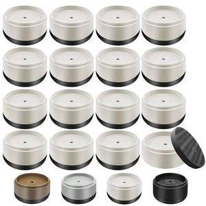 lot 6450 image: Furniture Risers Bed Risers Heavy Duty 1 inch, 2 inch, 3 inch, 4 inch Round Adjustable Bed Lifts Riser for Desk Legs Table Couch Sofa Chair Refrigerator Washing Machine (1 Inch, White, 16 Pack )