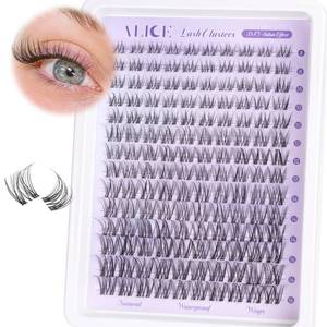 lot 6464 image: Wispy Lash Clusters Invisible Band Natural Lash Extensions Waterproof 8-16mm Cluster Eyelash Extension D Curl DIY Individual Cluster Lashes by ALICE