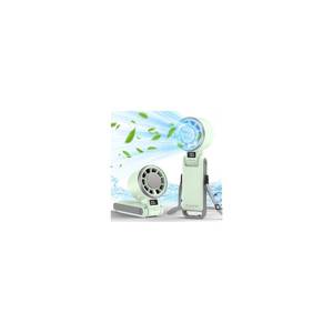lot 6479 image: PlayHot Upgraded Portable Handheld Fan with 60°F Ice Cooling, Up tp 12Hrs Hand Held Portables Fans, 5 Speed 25550RPM Powerful Portable Fan Handheld, HandNeckDesk Fan 3 IN 1(Green)