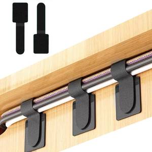 lot 6492 image: A50PCS Hook and Loop Cable Straps,Cable Management Under Desk,Self Adhesive Cable Ties Sticky-Back Cord Organizer for Desk,Household & Office Organization