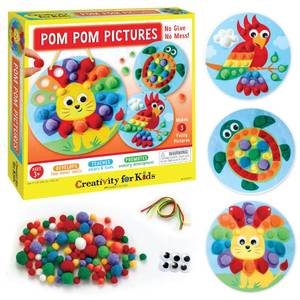 lot 10181 image: Creativity for Kids Pom Pom Pictures Animals - Preschool Learning Activities, Sensory Toys for Toddlers, Toddler Arts and Crafts (Ages 3)