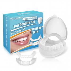 lot 10190 image: Snap on Veneers Teeth for Women and Men-Temporary Dentures False Teeth-Nature and Comfortable
