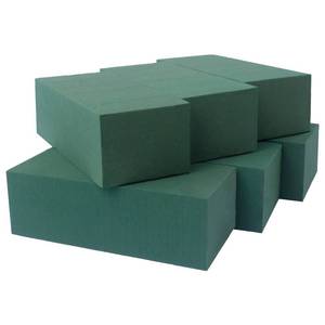 lot 10205 image: FLOFARE Pack of 6, Dry and Wet Floral Foam Blocks for Fresh and Artificial Flowers, Each (7.8 L x 3.5 W x 2.4 H), for Wedding, Birthdays, Home, Office, and Garden Decorations