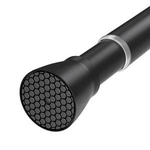 lot 10218 image: QINGYUN Black Tension Curtain Rod 28 to 48 Inch Spring Rod No Drilling Adjustable Shower Curtain Rod for Windows, Bathrooms, Closet, Kitchen