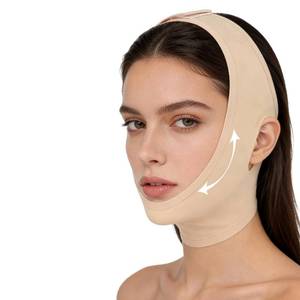 lot 10228 image: Collagen Face Sculpt Wrap, Supports Jawline Sculpting & Firming, Reusable & Washable Face Mask for Wear While Sleeping, Skin-Friendly and Breathable, Daily Wear & Travel (Beige)