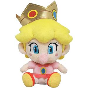 lot 10238 image: LB Super Mario All Star Collection 1249 Baby Peach Plush, 6, Yellow
