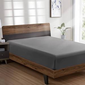 lot 10251 image: FreshCulture Twin Fitted Sheet - Hotel Quality - Ultra Soft & Breathable - Brushed Microfiber - Deep Pocket - Cooling Fitted Sheet for Twin Size Bed (Dark Grey)