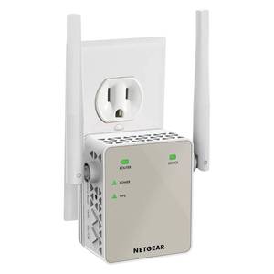 lot 12010 image: NETGEAR WiFi Range Extender (EX6120) - Add up to 1,500 sq. ft., 25 Devices - AC1200 Dual Band Wireless Signal Extender (Up to 1.2 Gbps Speed), Compact Wall Plug Design �� Free Expert Help