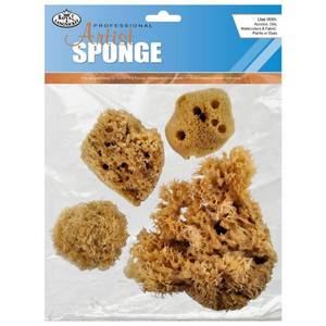 lot 12023 image: Royal & Langnickel Sea Silk Sponges Pack of 4