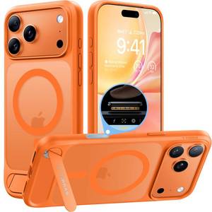 lot 12410 image: TORRAS Strong Magnetic & Seamless Stand for iPhone 17 Pro Max Case, Fit for MagSafe, Military Grade Drop Protection, Adjustable Kickstand for iPhone 17 Pro Max Case Translucent