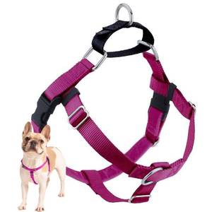 lot 12430 image: 2 Hounds Design Freedom No Pull Dog Harness, Adjustable Harness, Easy Walking & Comfortable Control, Fits Small, Medium & Large Dogs, Solid Colors, Made in USA, 58 SM, Raspberry