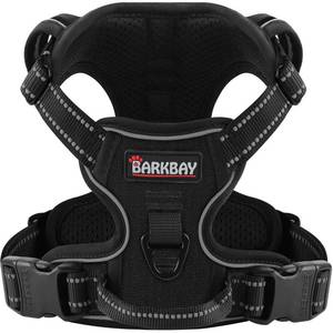 lot 12440 image: BARKBAY Dog Harness No Pull for Small Dogs - Adjustable, Reflective, Comfortable, No Choke, Heavy-Duty - Perfect for Outdoor Training, Walking, and Hiking - Strong & Durable - XS & Black