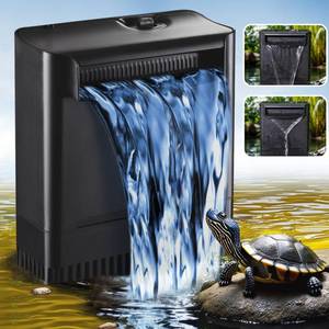 lot 13127 image: 290GPH Turtle Tank Filter for 20-85 Gallon, Turtle Filter Low Water Level Available and Flow Adjustable, Turtle Water Filter for Shrimps Amphibians Turtle Tank Saltwater Freshwater Crystal Clear