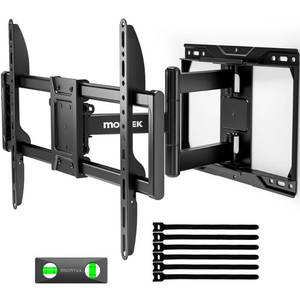 lot 13138 image: monTEK Full Motion TV Wall Mount for 37-84 Inch TVs, TV Mount Bracket with Articulating Arms, Tool-Free Tilt & Swivel, Extension, Max VESA 600x400mm, Fits 1216 Wood Studs, Up to 110lbs, 4X Tested