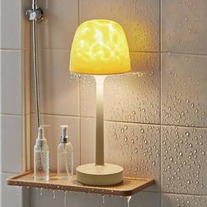 lot 14378 image: Funlenry Shower Lamp - Waterproof Bathroom Lamp with 16 Color Ocean Wave Projector, Rechargeable Shower Light with Touch & Remote Control, Cordless Light for Inside ShowerBathtub