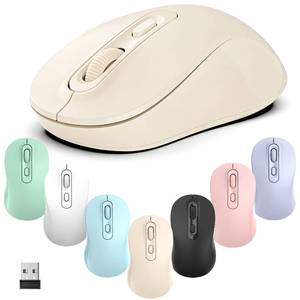 lot 14382 image: TvvTvvT Wireless Mouse, 2026 New Model, Silent Click Ergonomic Design, Portable, 4 Buttons, Adjustable DPI (80012001600), for LaptopPCOffice (Beige)