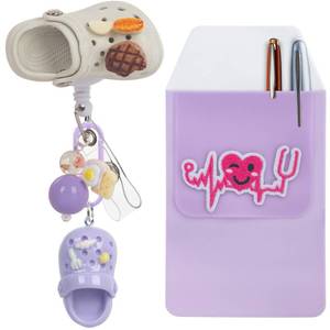 lot 14411 image: Funny Nurse Retractable Badge Holder Reel Cute,Work Id Card Name Badge Holder Retractable Clip(White)