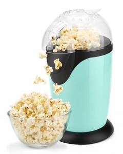 lot 15079 image: Hot Air Popcorn Maker, 10-Cup Electric Pop Corn Popper machine with Measuring Cup & Butter Melter, Fast Popping & Oil-Free, BPA-Free kitchen appliances for Home Movie Nights & Parties - Aqua